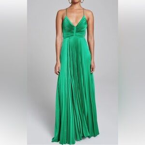 A.L.C. Vibrant Green Maxi Dress